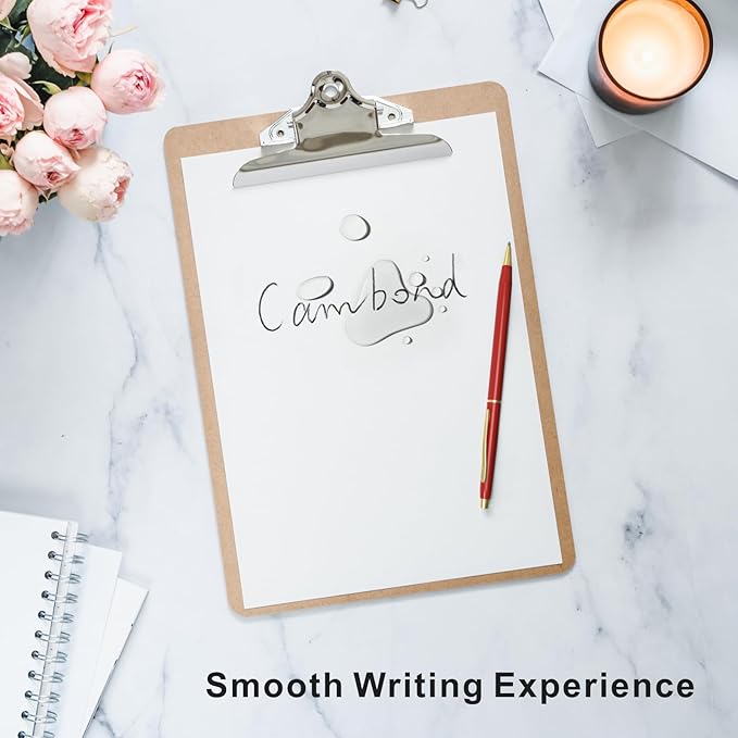 Cambond Ballpoint Pens Red Pens - Metal Black Ink 1.0 mm Medium Point Retractable Nice Pens Smooth Writing Pen for Journaling Men Women Police Uniform Office Business, 10 Pack (Red)