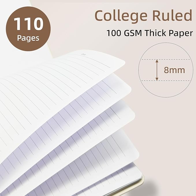 Cute Spiral Notebook journal A4 Aesthetic Pretty Design for Women Girls Kawaii with Pocket, 11.5 x 8.5 inch, Lined, Vintage Flower