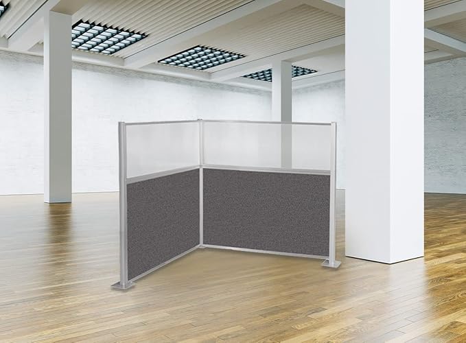 Versare Hush Panel Cubicle Kit | Workstation Partition Walls | Sound Dampening Cubicle Walls | Partitions for Desks