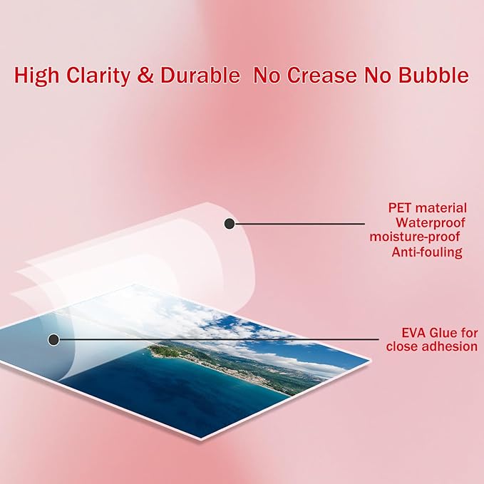 100Pack Legal Size Laminating Sheets 4 Mil Thermal Laminate Pouches for Extra Protection Clear Laminator Sheet, 9x14.5inches