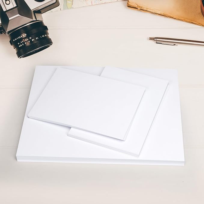 ZBEIVAN Photo Paper 5x7, 8.5x11 inch, Glossy Photo Papers 100 Sheets, 200 GSM Paper for Printer (50 Sheets of each size 5x7, 8.5x11)