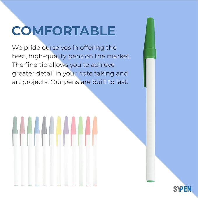 Personalized Stick Pens With your Custom Logo or Text-500 Pack Bulk-for Businesses, Parties, and Events, Custom Printed Slim Ballpoint Pens with Cap, Forest Green, Black Ink