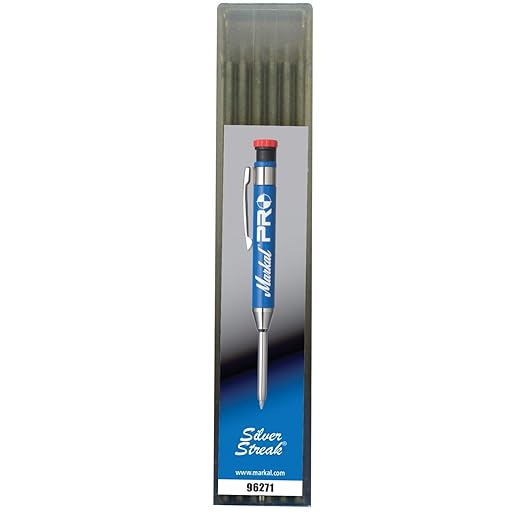 Markal 96270 PRO Carpenter Pencil 96271 Silver Streak Pro Refills (6 Pack)