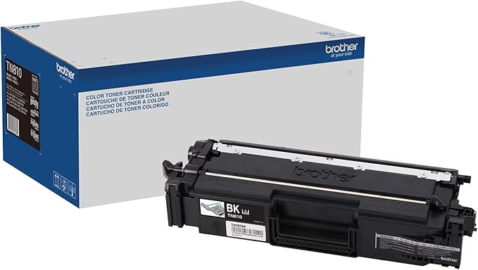 Brother Genuine Standard Yield Toner Cartridge, TN810BK, Replacement Black Toner, Page Yield Up to 9,000 Pages