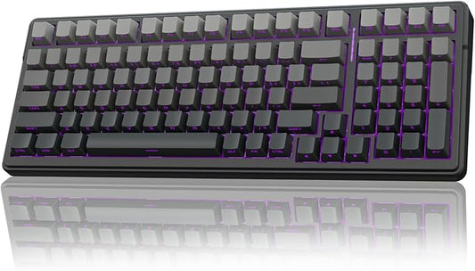 AULA F99 Pro Wireless Mechanical Keyboard,Hot Swappable Custom Keyboard,RGB Backlit,Pre-lubed Linear Switches,Side Printed PBT Keycaps,2.4GHz/USB-C/BT5.0 Mechanical Gaming Keyboards