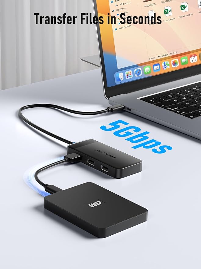 Lemorele Docking Station Dual Monitor, 6 in 1 USB C Hub Multiport Adapter w/2 HDMI 4K, 5Gbps USB3.0 & 2 USB2.0, 100W PD Charging - USB C Dock for Laptop Dell/Lenovo/HP/MacBook/Surface - Plug and Play