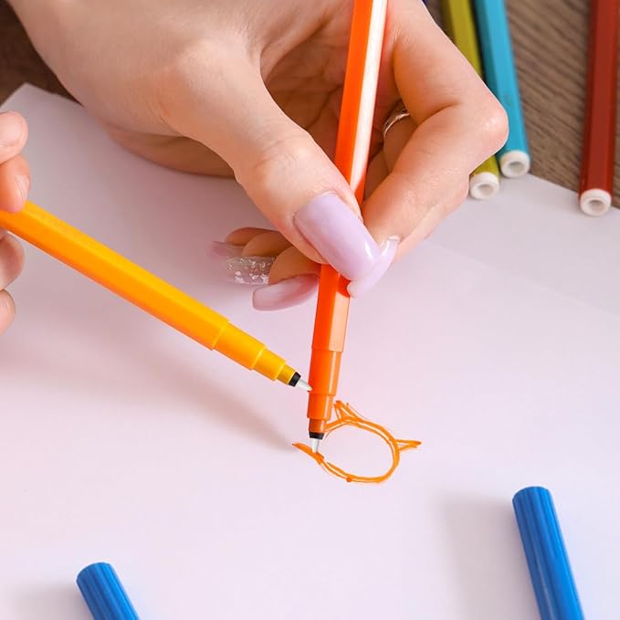 STOBOK 20Pcs 0.7mm Acrylic Paint Marker Replacement Nibs - Refillable Nylon Pen Tips for Paint Markers, White