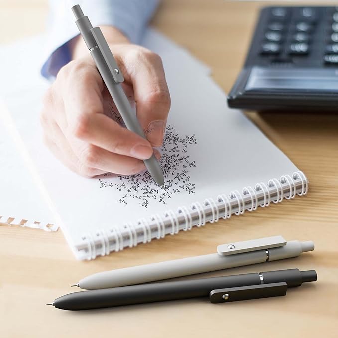 MIUTME 6Pcs Gel Pens, Retractable Gel Pens Quick Dry Ink Pens Fine Point Premium Smooth Writing Pens, Aesthetic Pens for School & Office Supplies