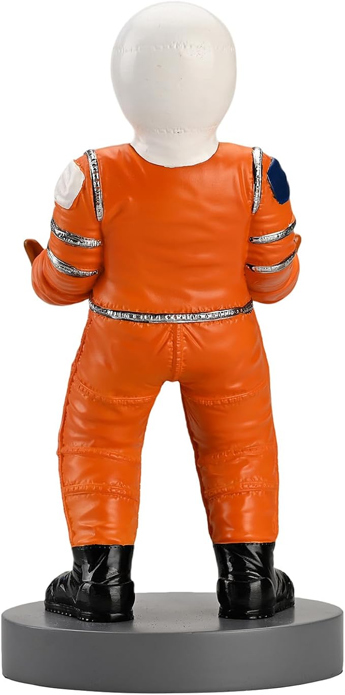 Astronaut Mobile Phone & Pen Holder, Device Stand, Desk Organizer Decorative Pencil Holder(Orange&Black)
