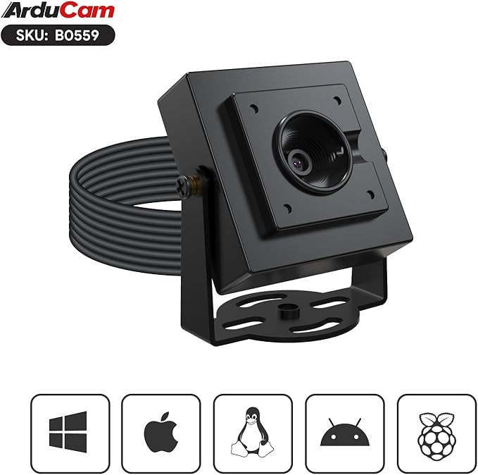 Arducam High Speed USB Camera Module, 1080P/100fps, 720P/180fps, 480P/360fps, Autofocus Lightburn Camera for Windows, Linux