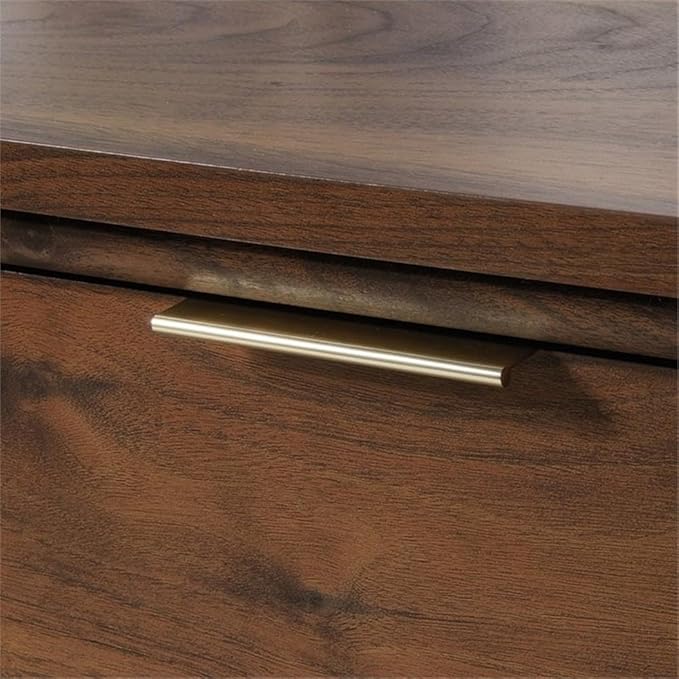 Pemberly Row 2 Drawers 30.28" Vertical Walnut Engineered Wood Filing Cabinet Lockable Easy Assembly Stationary Legal/Letter Size for Home, Office