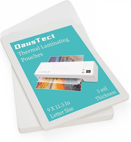 5 Mil Thermal Laminating Sheets 300 Pack, Clear 9" x 11.5" Laminating Pouches Rounded Corner, Holds 8.5 x 11 Inch Sheet, Letter Size Lamination Paper for Laminators