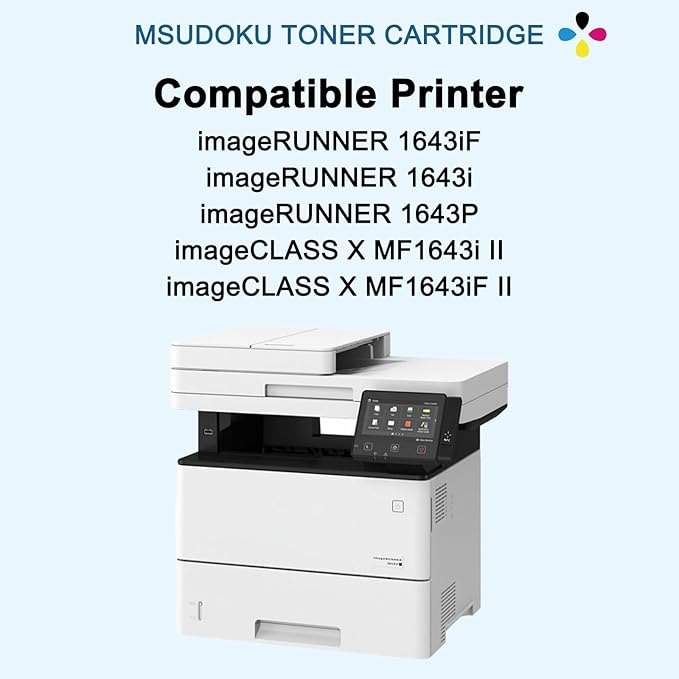 T06 T06L Black High Yield Toner Cartridge with New Chip (3526C001AA) Compatible with Canon imageRUNNER 1643 1643i 1643iF 1643P, imageCLASS X MF1643i II MF1643iF II Printer (1-Pack)