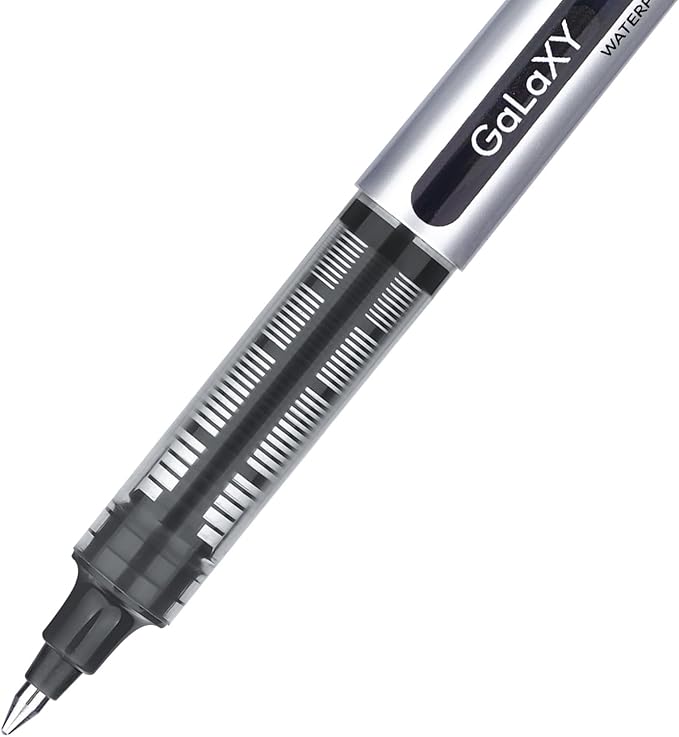 EYEYE Rollerball Pens 12 Pack 6 Black 6 Blue 0.7mm Medium Point Fine Tip Pens Quick Dry Liquid Ink Pens Smooth Writing for Journaling Office School Note Taking Supplies