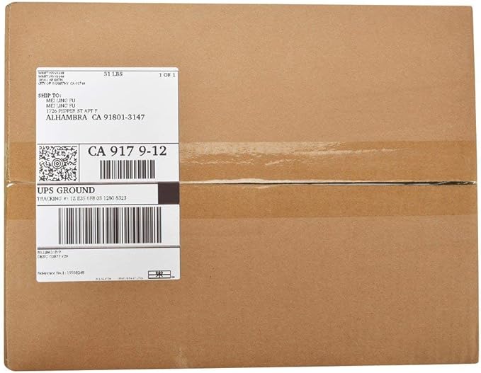 MFLABEL Fanfold 4" x 6" Direct Thermal Labels White Perforated Shipping Labels (4 Stacks)