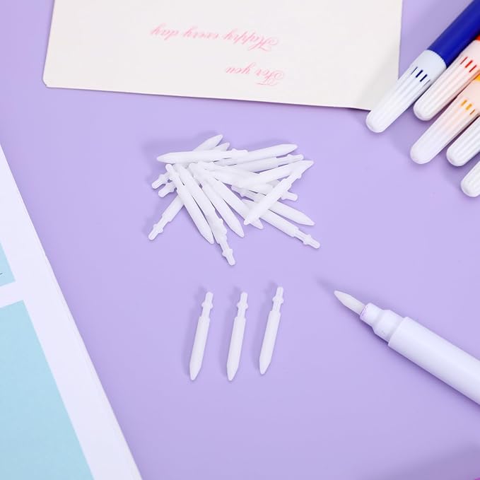 Marker Replacement Nibs 20pcs 0.7mm Marker Pen Tips Refillable Paint Pen Nibs for Acrylic Paint Marker