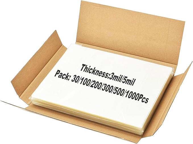 200 Pack Laminating Sheets, Clear 9 x 11.5 Inch Thermal Laminating Pouches for Thermal Laminator, 5 Mil Lamination Sheet Paper, Letter Size, HeatSeal