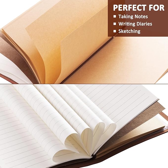 Just A Girl Who Loves Horses Leather Notebook Journal with Pen, Horse Stuff Horse Gifts for Girls Horse Lovers, Leather Refillable Notebook, Sketchbook, Travel Diary