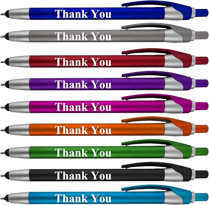 Personalized with Your Custom Logo or Text Pens-Pack of 450- for Marketing, Parties, and Events, 2 in 1 Capacitive Stylus & Ballpoint Pen Compatible with Touchscreen Devices, Black Ink, Green Pens