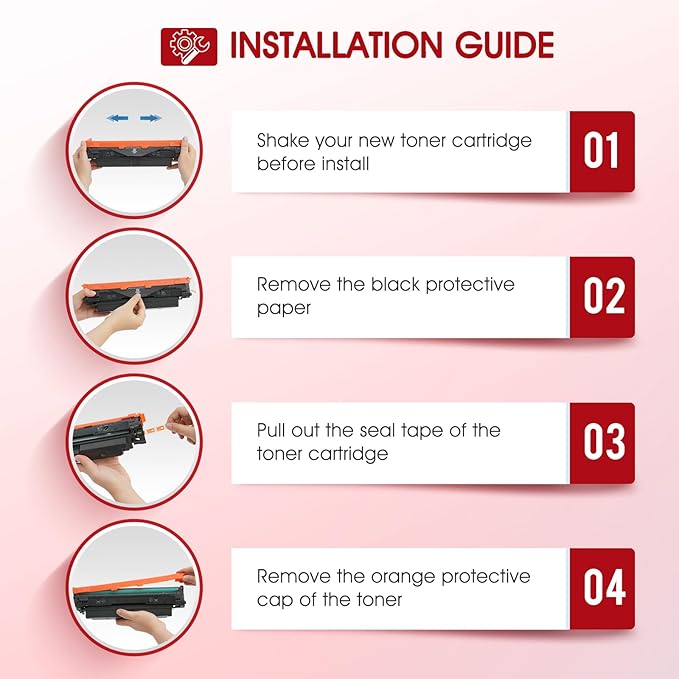 069H Toner Cartridge Set MF753Cdw Compatible Replacement for Canon MF753Cdw Toner Cartridges 069H 069 for Canon imageCLASS MF 753Cdw MF751Cdw MF752Cdw LBP674Cdw LBP674Cx LBP673Cdw (B/C/Y/M, 4 Pack)