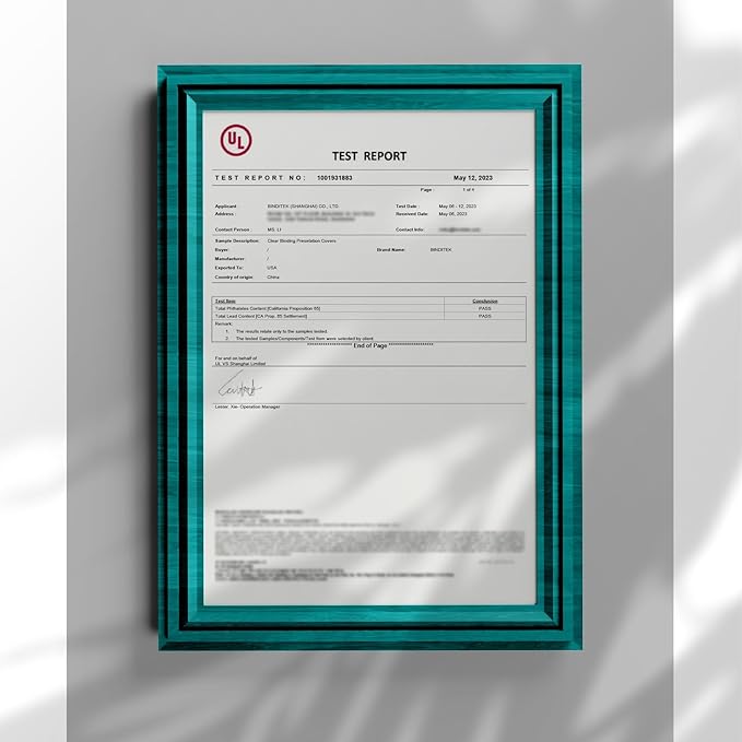 Binditek 200 Pack 7 Mil Clear Covers for Binding, Ultra Clear, 8.5 x 11 Inches, Letter Size, Square Corners, Un-Punched, Office Supplies