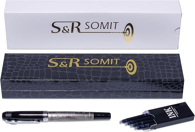 S&R Somit Fountain Pen, Premium Nib,Fancy Pen Executive, Journaling, Calligraphy, Best Writing Pen Gift for Men & Women, Illuminating Gift Box