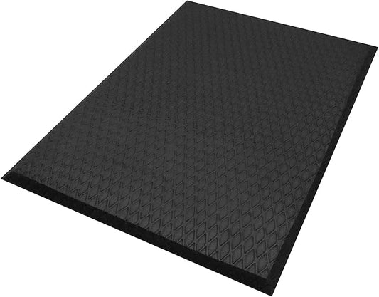 Hudson Exchange (2'x10') MaxCush Anti-Fatigue Comfort Industrial Ergonomic Mat Black