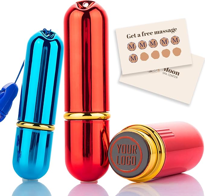 Custom Loyalty Business & Food Stamp - Personalized Self Inking Stamp, Small Round Rubber
