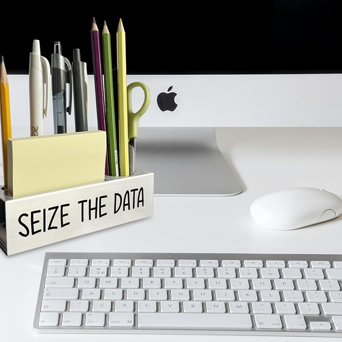 Seize The Data Desk Decor Stainless Steel Pen Pencil Holders WCC59