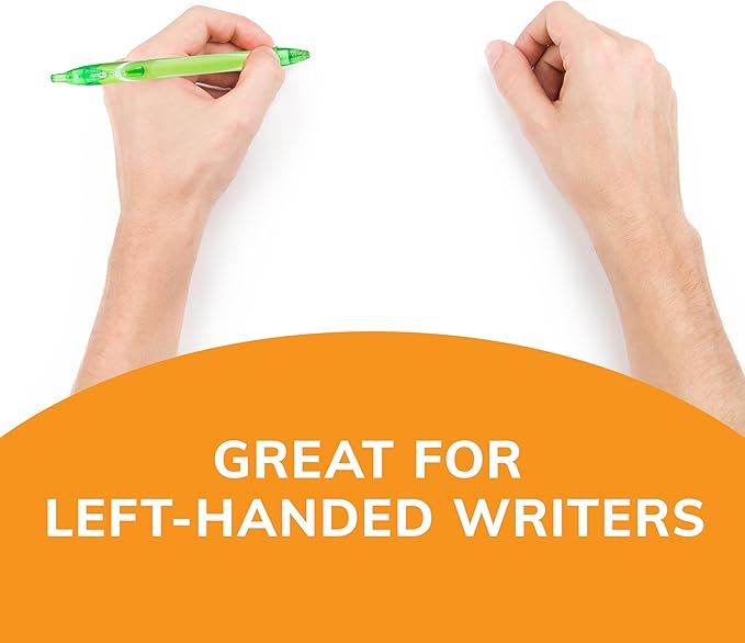 BIC Gelocity Quick Dry Assorted Colors Gel Pens, Medium Point (0.7mm), 3-Count Pack, Retractable Gel Pens With Comfortable Full Grip