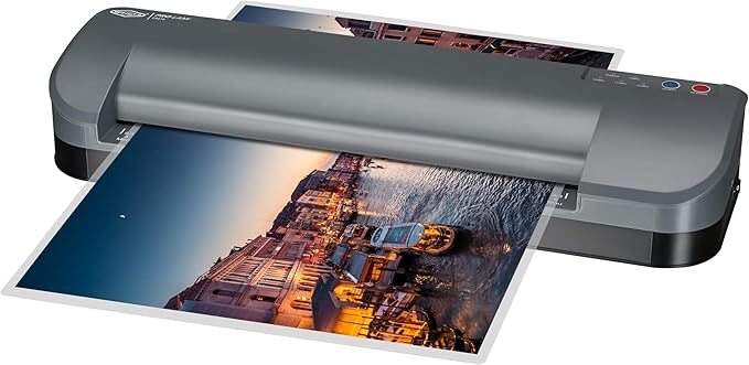 SINCHI 13-Inch Thermal Laminator & Foil Applicator, 3–10 Mil, 4-Roller, 55s Warm-Up, 40 in/Min, Auto Shutoff, Commercial-Grade Laminating Machine with 10 Pouches for Office, School, Crafts & DIY