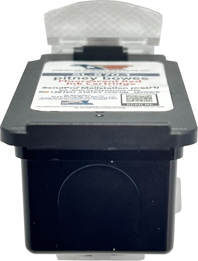 AMERICAN MAILING SOLUTIONS INC. | 1-Pack | PB SL-870-1 Red Ink Cartridge Replacement for The PB SendPro Mailstation Series Postage Meter (CSD1) Machine, 8ml
