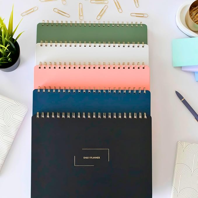 Undated Weekly Schedule | Business Planner | 8.25” x 11.75” ADHD Organizer | Premium Multi-Layout Schedule | White | Landscape Layout