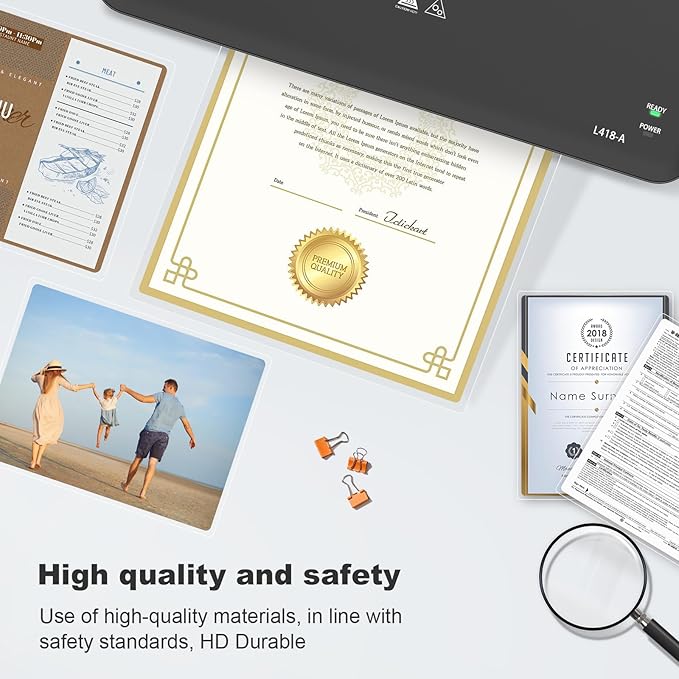 Bonsaii Laminating Sheets, 400 PCS 3mil Thermal Laminating Pouches, 9 x 11.5 inches, Letter Size, Clear and Durable, Suitable for Multiple Fields of Use-LP400