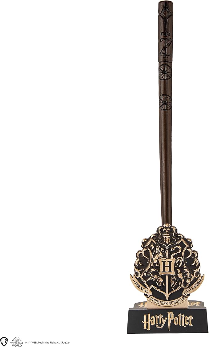 Cinereplicas Harry Potter - Cedric Diggory Wand Pen with Stand & Lenticular Bookmark - Official License