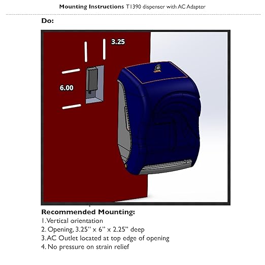 San Jamar Tear-N-Dry Oceans Paper Towel Dispenser 1.5 Inch Core Rolls with Touchless Dispensing for Bathroom, Kitchens, Restaurants, and Cafeterias, Plastic, Black Pearl