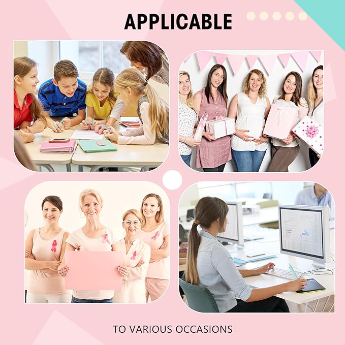 Teling 100 Pcs Ballpoint Pens Retractable Comfortable Cute Stylish Writing Pens in Medium Point 1.0 mm for Office Supplies(Light Blue)