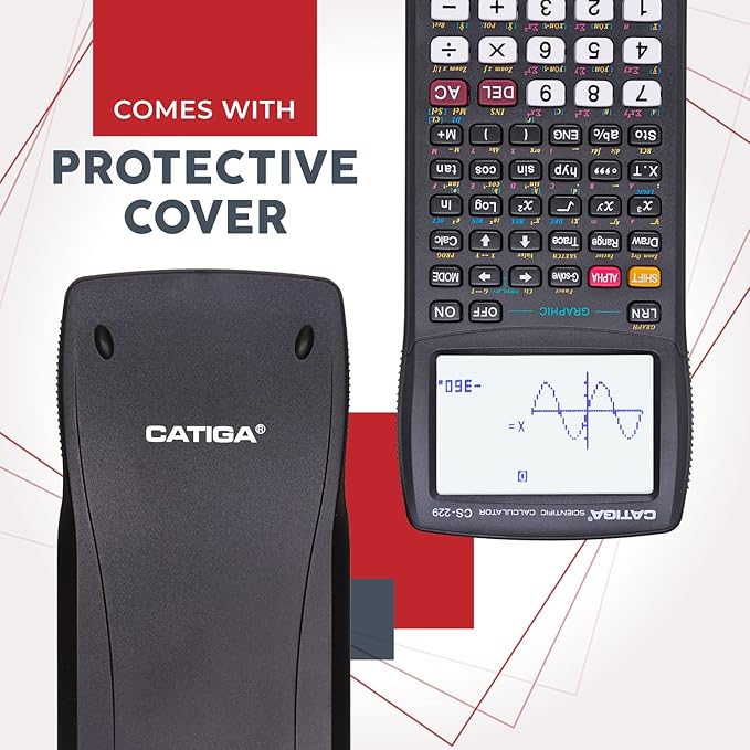 CATIGA CS229 Scientific Calculator with Graphics Functions, Multiple Modes with Intuitive User Interface for Beginners and Advanced Courses