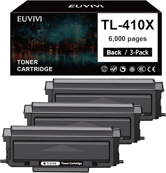 Compatible TL-410X Toner Cartridge Replacement for Pantum TL-410X TL-410H TL-410 for M7102DW P3012DW M6800FDW M7200FDW M7100DW M6802FDW M7102DN M7202FDW (3-Plack)