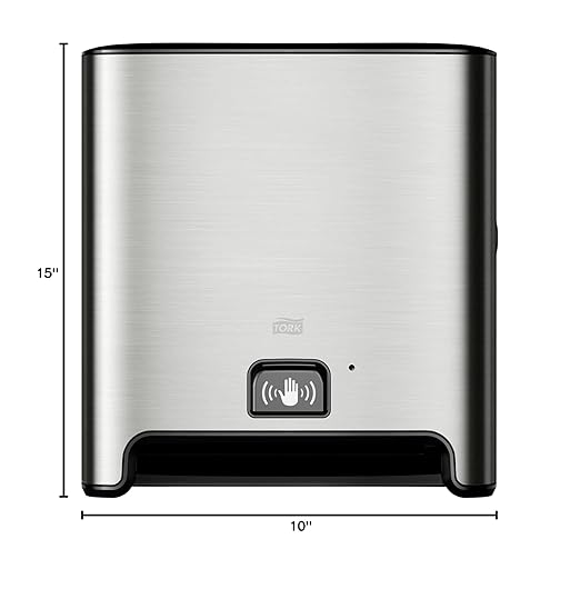 Tork Matic Hand Towel Roll Dispenser with Intuition Sensor, Stainless Steel, Image, H1, One-at-a-Time Dispensing - 461202