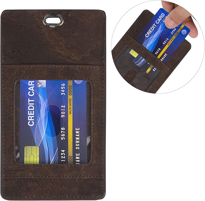 Premium Portuguese Cork Pocket Protector for Men | Multi-Use Pocket Protectors for Shirts and Lab Coats | For Pen, Pencils, Pointers, and More | 2 Pack of Brown Pocket Organizer Protectors