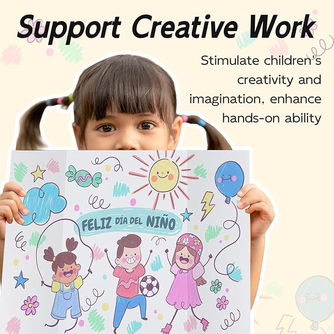 4 Pack Trifold Poster Board, 16x24 Inches White Presentation Board, Portable Display Board for Science Fair, School DIY Project and Business Exhibitions