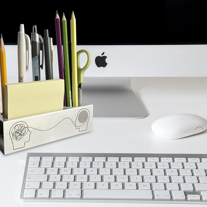 Therapist Office Decor, Therapy Mental Health Gifts Funny Desk Decor Pen Pencil Holders WCC39