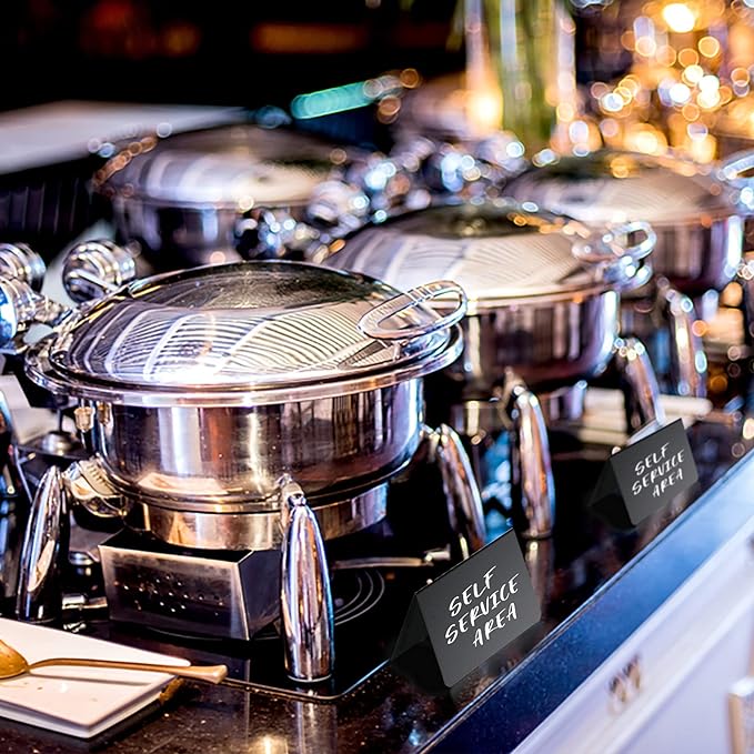 12 Pack 4"x3"Mini Chalkboard Signs for Chalk Sign for Food - Party - Buffet - Table Sign Chalkboard - Wedding - Bakery - Small