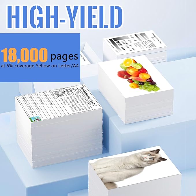 1 Pack MP C4501 Yellow Toner Cartridge | Replacement for Ricoh MP C4501 Work with Aficio MP C4501 Aficio MP C5501 Lanier MP C4501 Lanier MP C5501 Savin MP C4501 Savin MP C5501 | 841453