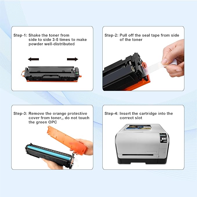 125A Black Toner Cartridges Replacement for HP 125A CB540A for Color Laserjet CM1312 MFP Series,Color Laserjet CP1215, CP1515, CP1518 Series Printer Ink (2 Pack )