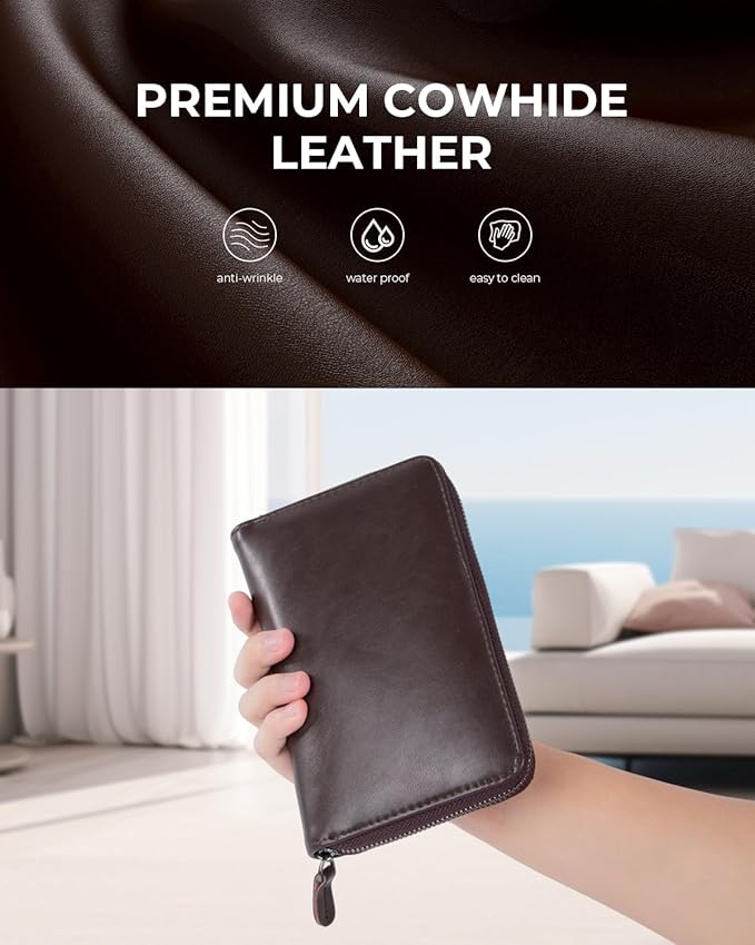 Nicpro 17PCS Metal 2mm Mechanical Pencil Set in Leather Case, 5 PCS 2.0 mm Lead Pencil Holders (4B 2B HB 2H 4H) 6 Tube Black Colored Lead Refills, Erasers, Sharpener For Art Drafting Sketching Drawing