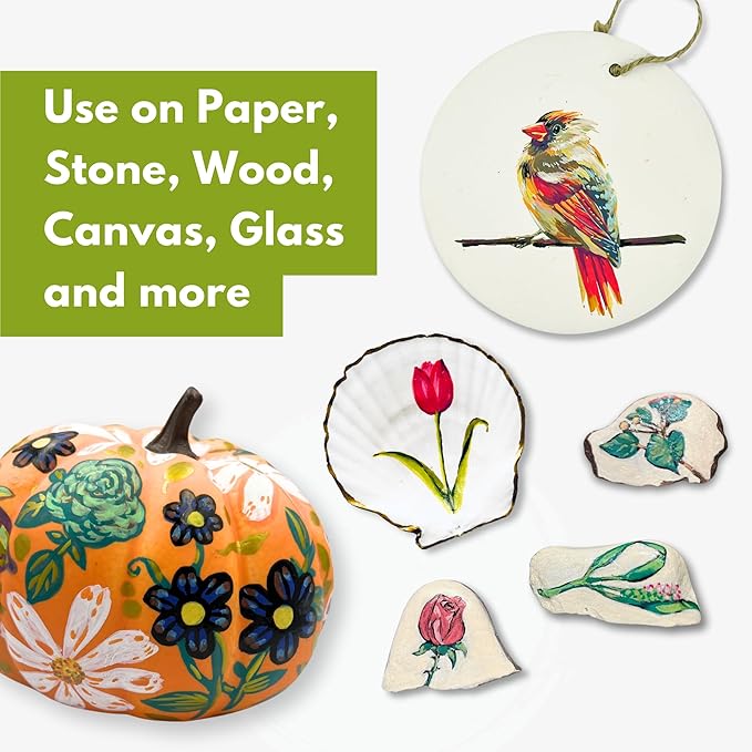 36-Color Acrylic Paint Markers Set – Vibrant multicolour Paint pens for Precision Painting on Multiple Surfaces for Paper, Canvas, Rock, Glass, Wood