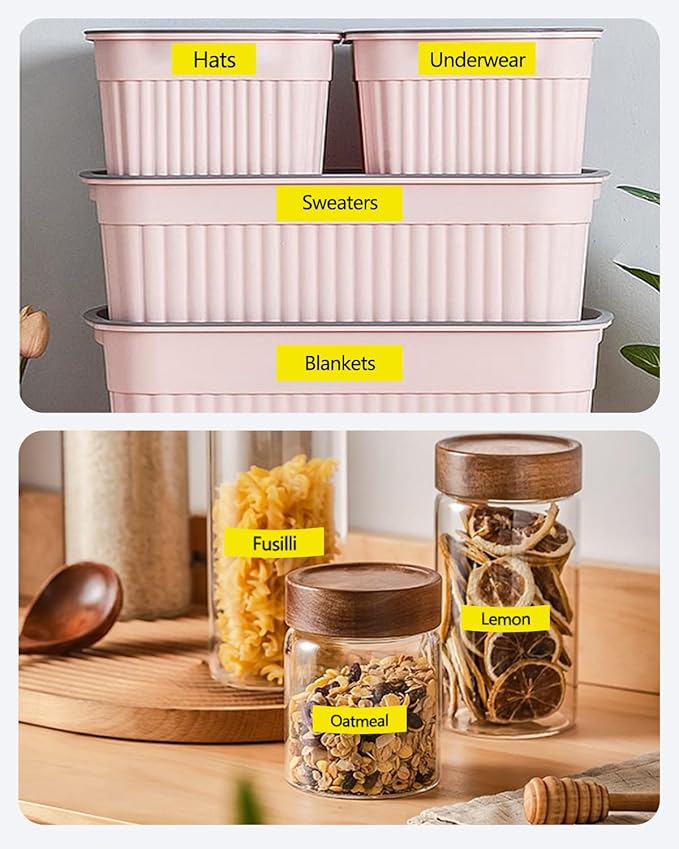 Tze Tz Tape 24mm 0.94 Laminated Yellow Compatible for Brother P Touch Label Maker Tape TZe-651 TZe651 Label Tape for PT D600 D610 P710BT P910BT, Black on Yellow, 0.94 Inch x 26.2 Feet, 3-Pack