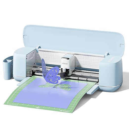 LOKLiK Cutting Machine 2 by HTVRONT - 5 in 1 Vinyl Cutter Machine with 5X Cutting Force, Cuts 100+ Materials, AI Painting, 13'' Smart Die Cutting Machine for All Crafts Cards 3D Arts Home Decor
